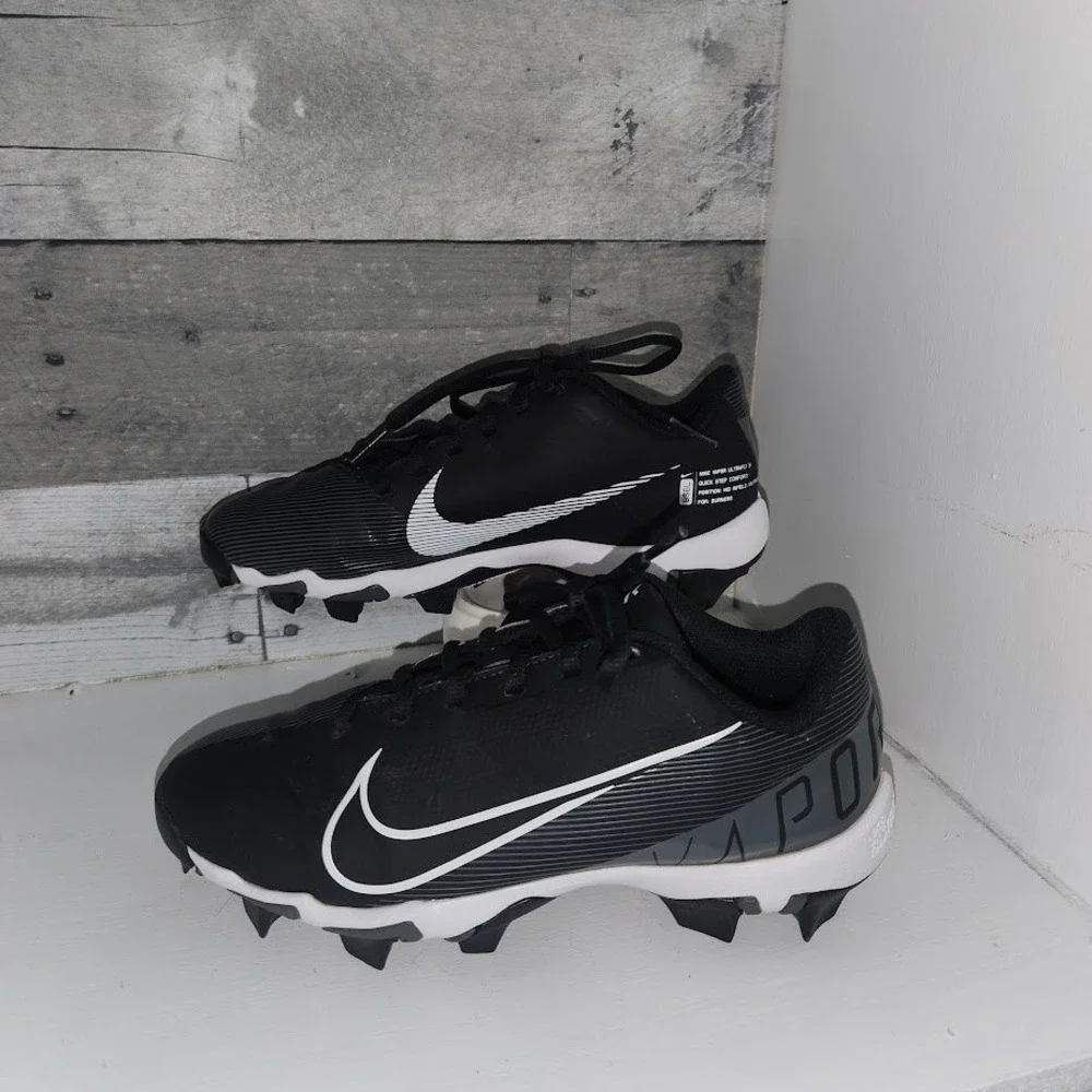 Nike Vapor Ultrafly 3 Keystone Baseball Cleats Black White CZ4984-009 Kids 3.5Y